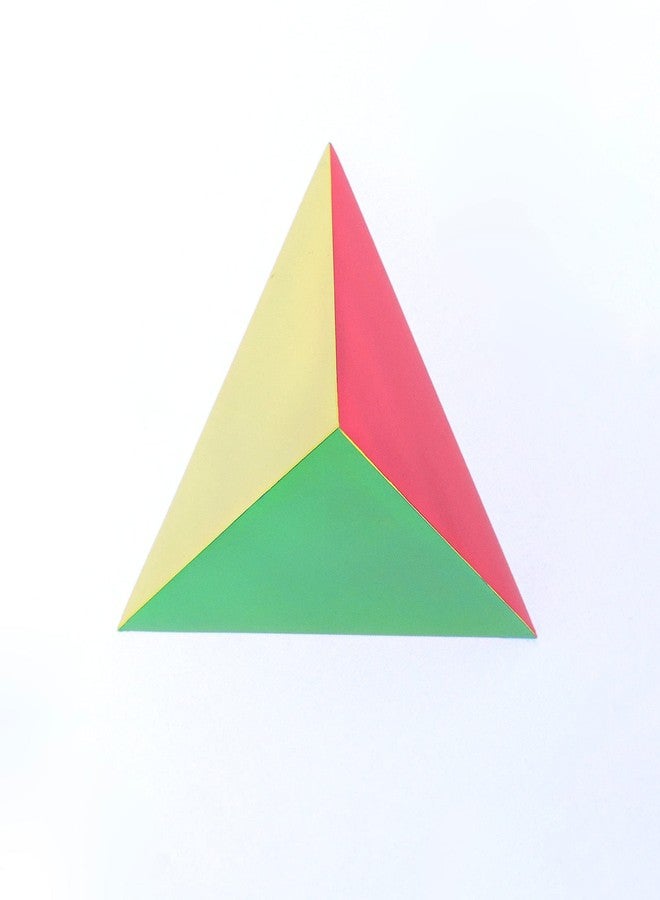 CMY Cubes The Ignis (50mm) - Cyan, Magenta & Yellow Polyhedron - Subtractive Color Mixing Optical Tetrahedron - Teaches Subtractive Color Mixing - Educational, Physics & Kinetic Art Desk Object - Image 2
